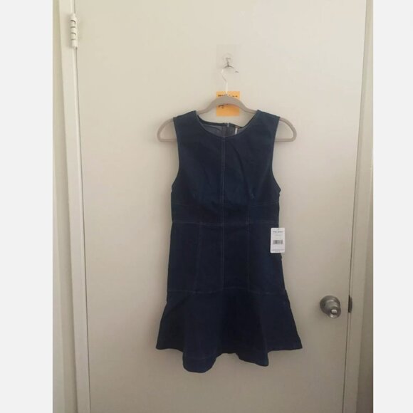 NWT Free People Alex Mini Denim Dress in Blue Size 6 - Picture 4 of 6